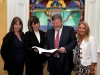 Susanna Byrne, Dr Una Geary, Minister Reilly and Valerie Small